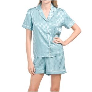 New BCBGMAXAZRIA Satin Jacquard Short Set